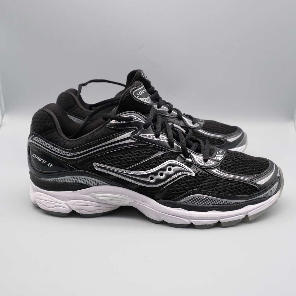 Saucony OG ProGrid Omni 9 Black Silver Athletic Runner Mens 11 S70900-2 - Picture 11 of 12